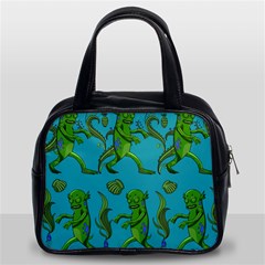 Swamp Monster Pattern Classic Handbags (2 Sides) by BangZart