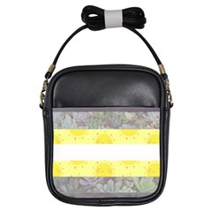 Nonbinary Flag Girls Sling Bags by AnarchistTransPride