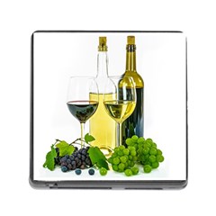 White Wine Red Wine The Bottle Memory Card Reader (square) by BangZart