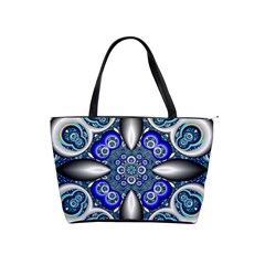 Fractal Cathedral Pattern Mosaic Shoulder Handbags by BangZart