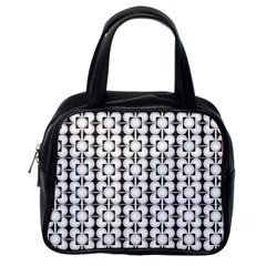 Pattern Background Texture Black Classic Handbags (one Side) by BangZart