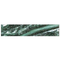 Green Marble Stone Texture Emerald  Flano Scarf (small) by paulaoliveiradesign