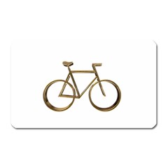 Elegant Gold Look Bicycle Cycling  Magnet (rectangular) by yoursparklingshop