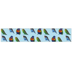 Blue Birds Parrot Pattern Flano Scarf (large) by paulaoliveiradesign