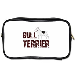 Bull Terrier  Toiletries Bags 2-side by Valentinaart