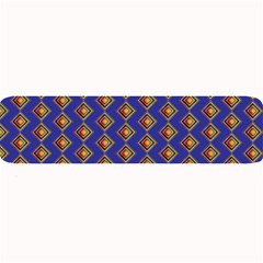 Blue Geometric Losangle Pattern Large Bar Mats by paulaoliveiradesign