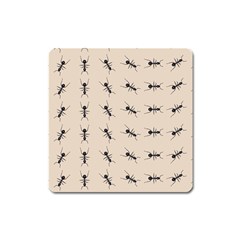 Ants Pattern Square Magnet by BangZart