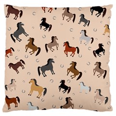 Horses For Courses Pattern Standard Flano Cushion Case (two Sides) by BangZart