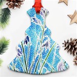 Art Batik Flowers Pattern Ornament (Christmas Tree)  Front