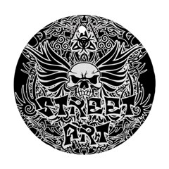 Tattoo Tribal Street Art Round Ornament (two Sides) by Valentinaart