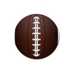 Football Ball Rubber Round Coaster (4 pack)  Front