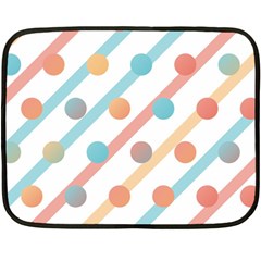 Simple Saturated Pattern Double Sided Fleece Blanket (mini)  by linceazul