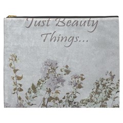 Shabby Chic Style Motivational Quote Cosmetic Bag (xxxl)  by dflcprints