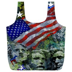 Usa United States Of America Images Independence Day Full Print Recycle Bags (l)  by BangZart