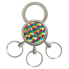 Snakes And Ladders 3-ring Key Chains by BangZart