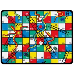 Snakes And Ladders Fleece Blanket (large)  by BangZart