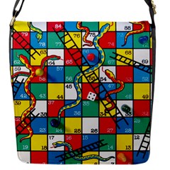 Snakes And Ladders Flap Messenger Bag (s) by BangZart