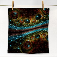 Fractal Snake Skin Face Towel by BangZart