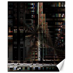 Blacktechnology Circuit Board Electronic Computer Canvas 16  X 20   by BangZart