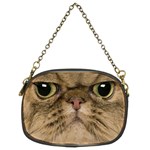 Cute Persian Catface In Closeup Chain Purses (Two Sides)  Front