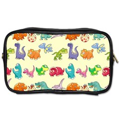 Group Of Funny Dinosaurs Graphic Toiletries Bags 2-side by BangZart