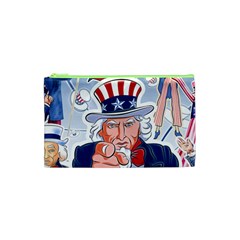 Independence Day United States Of America Cosmetic Bag (xs) by BangZart