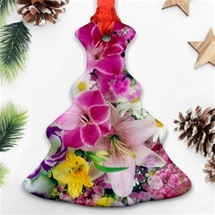 Colorful Flowers Patterns Christmas Tree Ornament (two Sides) by BangZart