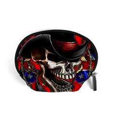 Confederate Flag Usa America United States Csa Civil War Rebel Dixie Military Poster Skull Accessory Pouches (small)  by BangZart