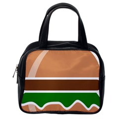 Hamburger Fast Food A Sandwich Classic Handbags (one Side) by Nexatart