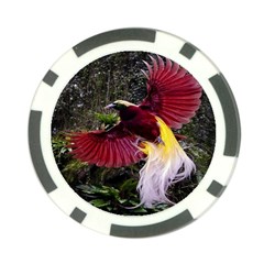 Cendrawasih Beautiful Bird Of Paradise Poker Chip Card Guard (10 Pack) by BangZart