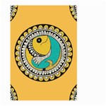 Madhubani Fish Indian Ethnic Pattern Large Garden Flag (Two Sides) Back