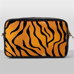 Tiger Skin Pattern Toiletries Bags by BangZart