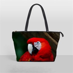 Scarlet Macaw Bird Shoulder Handbags by BangZart