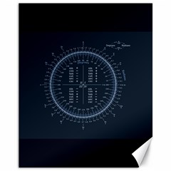 Minimalistic Knowledge Mathematics Trigonometry Canvas 11  X 14   by BangZart