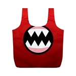 Funny Angry Full Print Recycle Bags (M)  Front