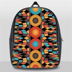 Colorful Geometric Composition School Bags(large)  by linceazul