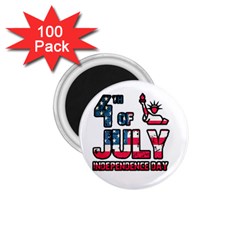 4th Of July Independence Day 1 75  Magnets (100 Pack)  by Valentinaart