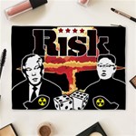 Nuclear Explosion Trump and Kim Jong Cosmetic Bag (XL) Back