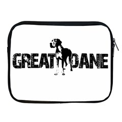 Great Dane Apple Ipad 2/3/4 Zipper Cases by Valentinaart