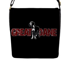 Great Dane Flap Messenger Bag (l)  by Valentinaart