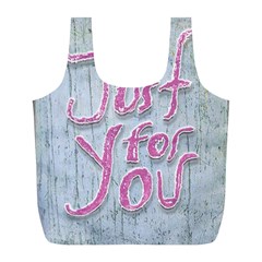 Letters Quotes Grunge Style Design Full Print Recycle Bags (l)  by dflcprints