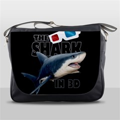 The Shark Movie Messenger Bags by Valentinaart