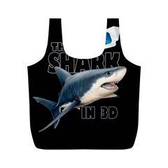 The Shark Movie Full Print Recycle Bags (m)  by Valentinaart