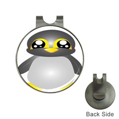 Cute Penguin Animal Hat Clips With Golf Markers by Nexatart