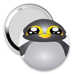 Cute Penguin Animal 3  Handbag Mirrors by Nexatart