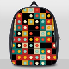 Colors On Black School Bag (large) by linceazul