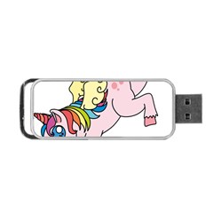 Unicorn Arociris Raimbow Magic Portable Usb Flash (one Side) by Nexatart