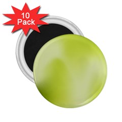 Green Soft Springtime Gradient 2 25  Magnets (10 Pack)  by designworld65