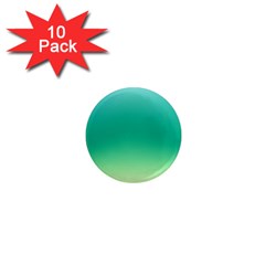 Sealife Green Gradient 1  Mini Magnet (10 Pack)  by designworld65