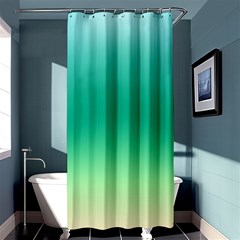 Sealife Green Gradient Shower Curtain 36  X 72  (stall)  by designworld65